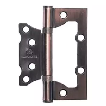 Петля дверная MARLOK, без врезки, 100х75х2.0 мм, цвет медь