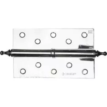 Петля дверная разъемная "ЗУБР", 1 подшип., цвет хром, правая, крепеж, 125 х 75 х 2.5 мм, 2 шт. 545