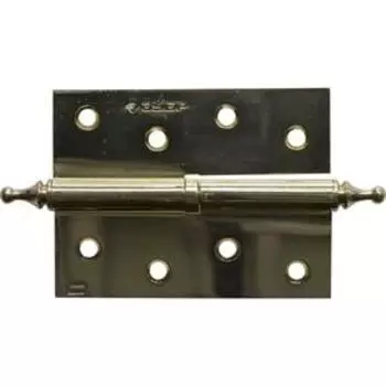 Петля дверная разъемная "ЗУБР", 1 подшип., цвет латунь, правая, крепеж, 100 х 75 х 2.5 мм, 2 шт. 5