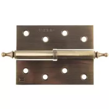 Петля дверная разъемная "ЗУБР", 1 подшип., цвет латунь, правая, крепеж, 100 х 75 х 2.5 мм, 2 шт. 5