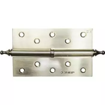 Петля дверная разъемная "ЗУБР", 1 подшип., цвет латунь, правая, крепеж, 125 х 75 х 2.5 мм, 2 шт. 5