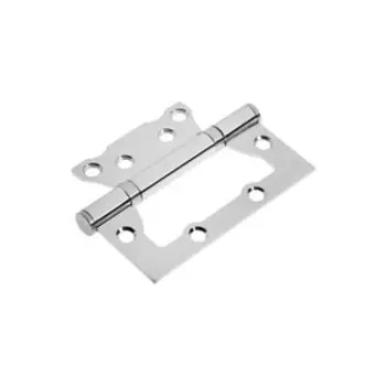 Петля дверная TRODOS, 100х75х2,5 мм, без врезки б/к, цвет хром