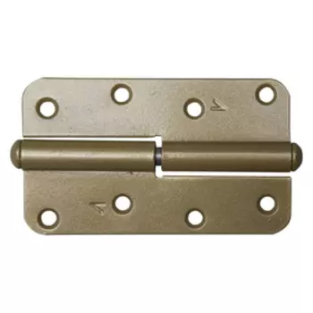 Петля накладная "РОССИЯ" ПН-110, 110 мм, левая, золотой металлик