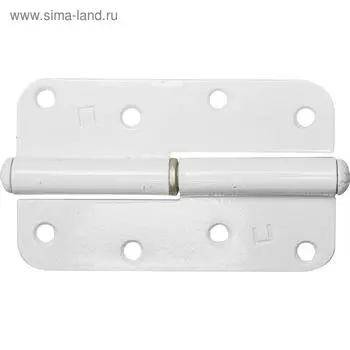 Петля накладная стальная ПН-110, цвет белый, правая, 110 мм