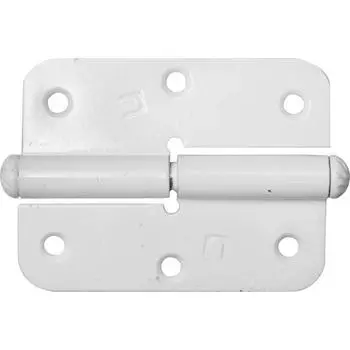 Петля накладная стальная ПН-85, цвет белый, правая, 85 мм