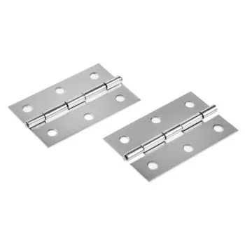 Петля накладная ТУНДРА, 60370.9 мм, цвет хром, 2 шт.