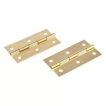 Петля накладная ТУНДРА, 73381 мм, цвет золото, 2 шт.