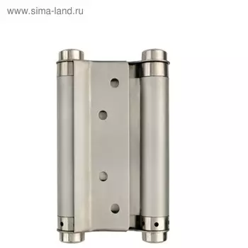 Петля пружинная Armadillo DAS SS 201-4" (100х70х1.5) SN, двусторонняя, цвет матовый хром