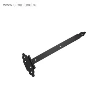 Петля-стрела фигурная "Домарт" ПС-500, черная, 1 шт.