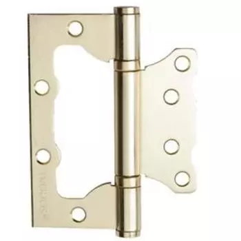 Петля TRODOS 100х75х2.0 без врезки б/к , цвет золото матовое, золото