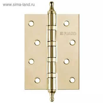 Петля универсальная Fuaro 4BB/A/BL 100x75x2.5 PB, цвет латунь