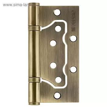 Петля универсальная Fuaro 500-2BB 100x2.5 AB, без врезки, цвет бронза, 1 шт.