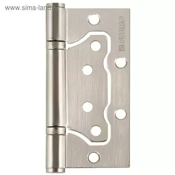 Петля универсальная Fuaro 500-2BB 100x2.5 PN, без врезки, цвет матовый хром, 1 шт.