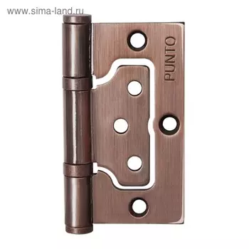 Петля универсальная Punto 200-2B AC, 75x2.5 мм, без врезки, цвет медь, 1 шт.