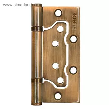 Петля универсальная Punto 200-2B CFB, 100x2.5 мм, без врезки, цвет кофе глянец, 1 шт.