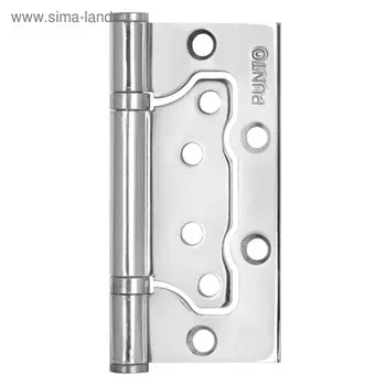 Петля универсальная Punto 200-2B CP, 100x2.5 мм, без врезки, цвет хром, 1 шт.