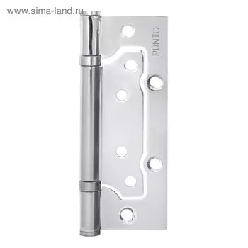 Петля универсальная Punto 200-2B CP, 125x2.5 мм, без врезки, цвет хром, 1 шт.