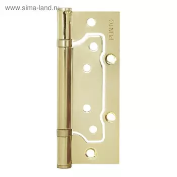 Петля универсальная Punto 200-2B PB, 125x2.5 мм, без врезки, цвет латунь, 1 шт.