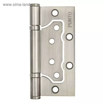 Петля универсальная Punto 200-2B PN, 100x2.5 мм, без врезки, цвет матовый хром, 1 шт.