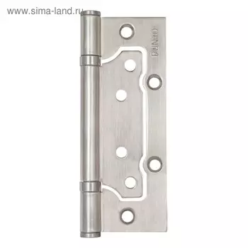 Петля универсальная Punto 200-2B PN, 125x2.5 мм, без врезки, цвет матовый хром, 1 шт.