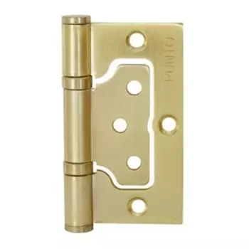 Петля универсальная Punto 200-2B SB, 75x2.5 мм, без врезки, цвет матовое золото, 1 шт.