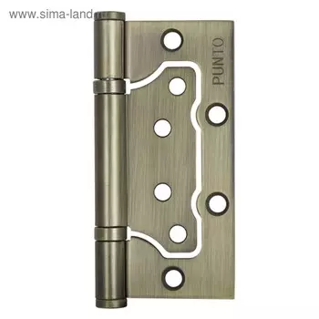 Петля универсальная Punto 200-2B WAB, 100x2.5 мм, без врезки, цвет матовая бронза, 1 шт.