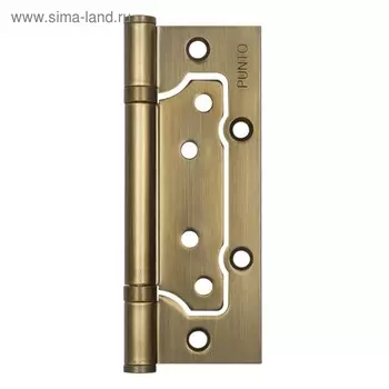 Петля универсальная Punto 200-2B WAB, 125x2.5 мм, без врезки, цвет матовая бронза, 1 шт.