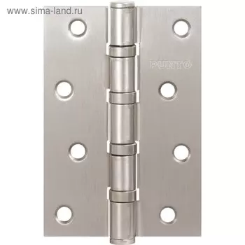 Петля универсальная Punto 4B PN, 100х70х2.5 мм, цвет матовый хром, 1 шт.