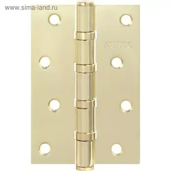 Петля универсальная Punto 4B SB, 100х70х2.5 мм, цвет матовое золото, 1 шт.