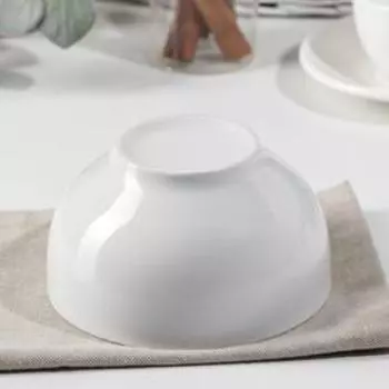 Пиала фарфоровая «Бельё», 650 мл, цвет белый