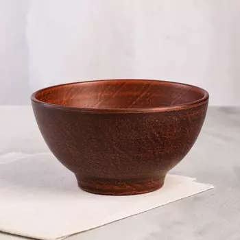 Пиала "Дымлёная", гладкая, красная глина, 1 л