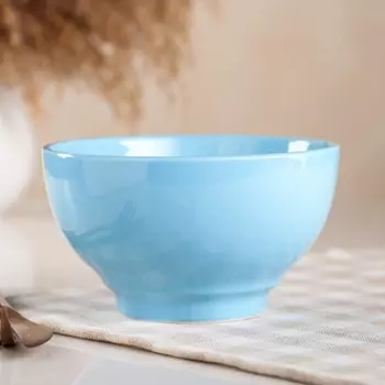 Салатник, голубой, керамика, 0.5 л