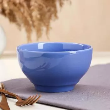 Салатник "Летний", синий, керамика, 0.65 л