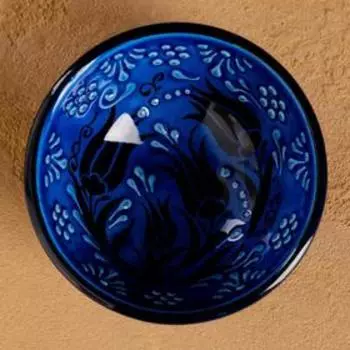 Пиала средняя 8см "Синий тюльпан" 100 мл