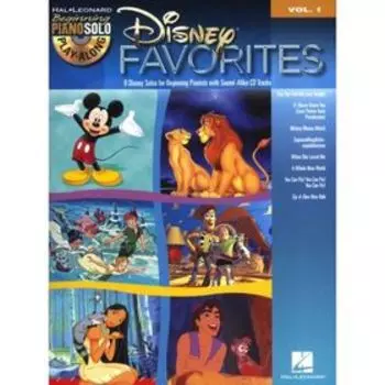 PIANO SOLO PLAY ALONG VOLUME 1 DISNEY FAVORITES PF BK/CD