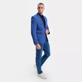 Пиджак мужской, цвет индиго, размер 56