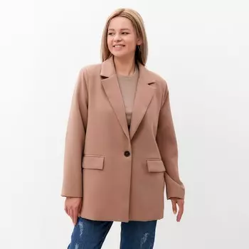 Пиджак женский, цвет бежевый, размер 50