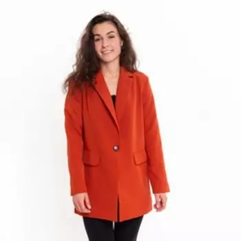 Пиджак женский, цвет кирпичный, размер 44-46