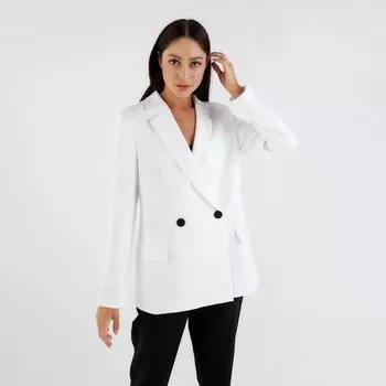 Пиджак женский двубортный MIST, размер 42, цвет белый