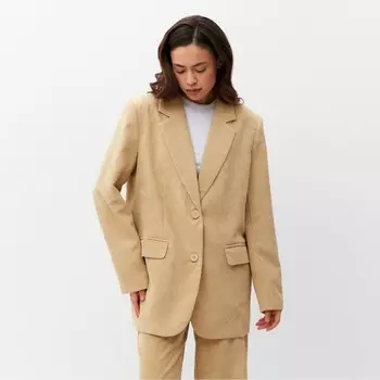 Пиджак женский MIST Velvet,р. L-XL бежевый