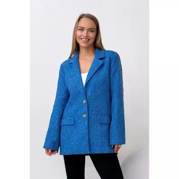 Пиджак женский, размер 44-46, цвет синий 5645