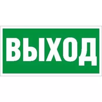 Пиктограмма "Выход" ПЭУ 010 130х260 СТ 2502000270