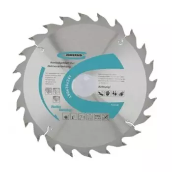 Пильный диск по дереву GROSS, 190 x 30 x 24Т