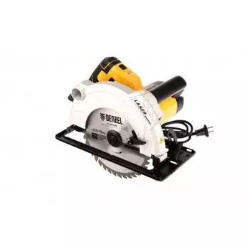 Пила циркулярная Denzel CS-210, 1800 Вт, 210 мм, 5000 об/мин, угол накл. 0-45 град.