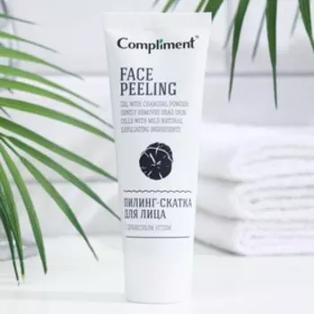 Пилинг-скатка для лица, Compliment, с древесным углем, 80 мл
