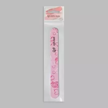 Пилка-наждак, абразивность 200/200, 18 см, рисунок МИКС