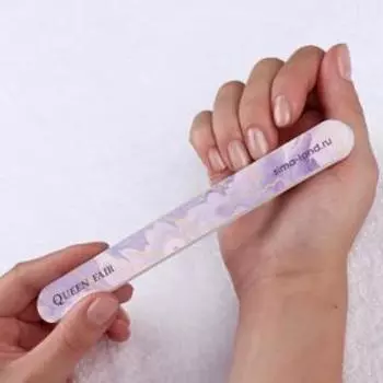 Пилка для ногтей «Сияй ярче всех!», прямая, 180/240 грит, 18 см, разноцветная