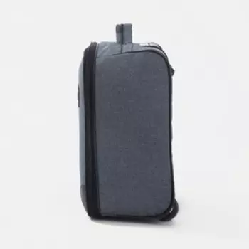 Пилот кейс 16", отдел на молнии, наружный карман, цвет серый