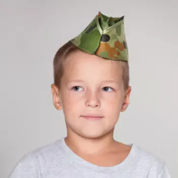 Пилотка детская «Камуфляж», р. 52-54 см