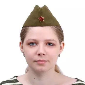 Пилотка со звездой, р. 56 см